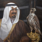 Saudi royal family portrait, christian furr, painting
