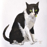 cat, kitten, Pet portrait, pet portraits, painting, christian furr, jack russell, animal, animals, painting, paintings, cats