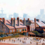 Wirral Liverpool Schoolyard, Christian Furr, painting